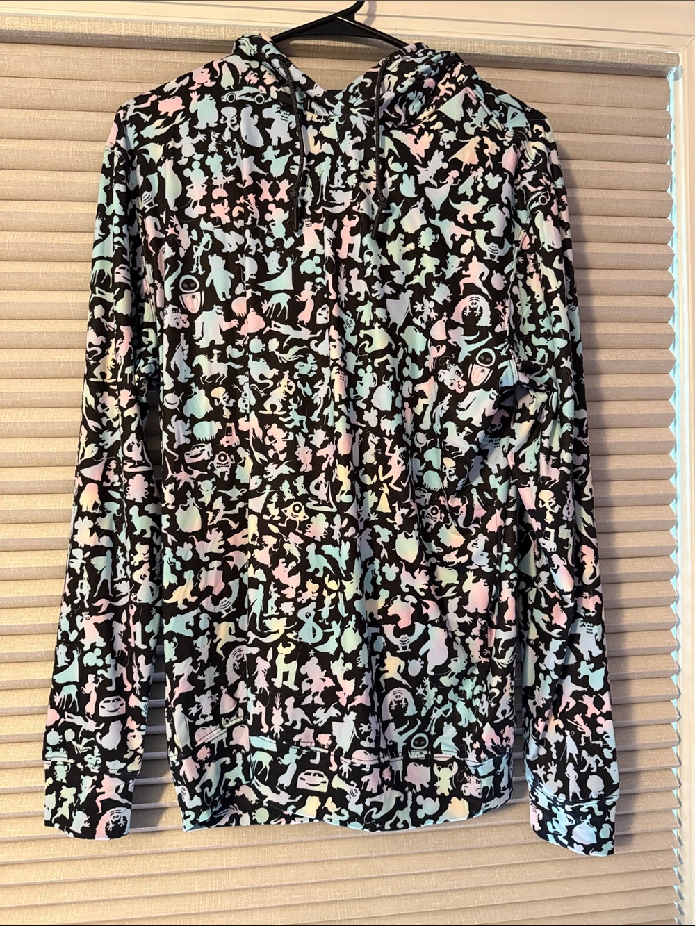 RSVLTS Disney100 Hoodie with Pastel Multicolor Character Silhouettes